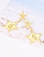 Fashion Gold Alloy Starfish Five-pointed Star Stud