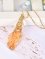 Fashion Gold Copper Pearl Conch Necklace