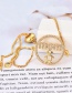 Fashion Gold Copper Inlaid Zircon Letter Mom Bracelet