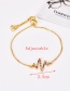 Fashion Gold Copper Inlay Zircon Lightning Bracelet