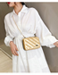 Fashion Yellow Square Shape Decorated Shoulder Bag