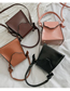 Fashion Dark Brown Portable Diagonal Shoulder Bag