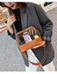 Fashion Brown Transparent Shoulder Messenger Bag