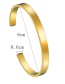 Fashion Rose Gold C-shaped Glossy Love Inspireteach Letter Love Bracelet