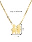 Fashion Gold Glossy Boy Girl Holding Necklace