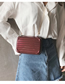 Fashion Light Pink Chain Box Shoulder Messenger Bag