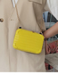 Fashion Yellow Chain Box Shoulder Messenger Bag