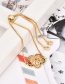 Fashion Gold Copper Inlaid Zircon Flower Bracelet
