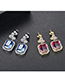 Fashion Color Square Gradient Earrings