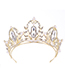Fashion Gold Crown Pearl Headband