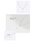 Fashion Rose Gold Pentagram Pendant Necklace