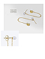 Fashion Gold  Silver Chain Fringed Pearl Earrings