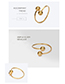 Fashion Rose Gold Adjustable Ball Ring