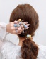 Fashion C# Light Pink Head Rope Acrylic Flower Beaded Double Hair Ring