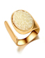 Fashion Gold Geometric Irregular Diamond Ring