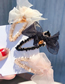 Fashion Champagne (round) Crepe Bow And Diamond Hair Clip