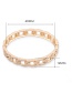 Fashion Gold Chain Opening Bracelet