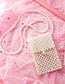 Fashion Triangle Phone Bag Pearl Diagonally Pure Package