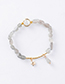Fashion Yellow Irregular Oval Beaded Opal Bracelet