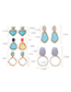 Fashion Orange (pearl Ring) Drip Transparent Earrings