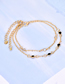 Fashion Gold Alloy Wax Rope Love Bracelet Set