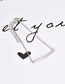 Fashion Silver Alloy Resin Love Bracelet Set