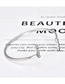 Fashion Silver Alloy Feather Triangle Bracelet Set