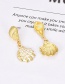 Fashion Gold Alloy Conch Shell Earrings