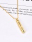 Fashion Gold Copper Inlaid Zircon Necklace