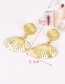 Fashion Gold Alloy Shell Earrings