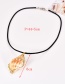Fashion Black Pu Conch Necklace