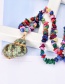 Fashion Color Natural Stone Beaded Conch Necklace