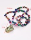 Fashion Color Natural Stone Beaded Conch Necklace