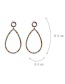 Fashion White Glass Drill Earrings