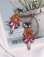 Fashion Light Color Geometric Diamond Stud Earrings