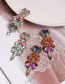 Fashion Light Color Geometric Diamond Stud Earrings