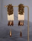 Fashion Gold Water Droplet Crystal Earrings