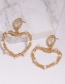 Fashion Gold Love Pearl Stud Earrings