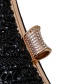 Fashion Black Diamond Jewel Beaded Clutch