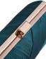 Fashion Silver Pleated Satin Woven Metal Tassel Hand Diagonal Cross Bag