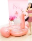 Fashion Sequins Rose Gold Flamingo Mount Inflatable Floating Row Mount Swimming Ring