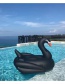 Fashion Gold Inflatable Black Swan Floating Row