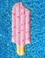 Fashion Pink Inflatable Ice Cream Floating Row Swim Ring