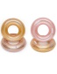 Fashion Rose Gold Thick Transparent Sequined Inflatable Swimming Ring
