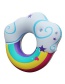 Fashion Cloud Swimming Ring Color Box Rainbow Cloud Swimming Ring With Cup Mouth
