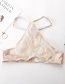 Fashion Color Hollow Hanging Neck Bra