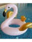 Fashion Golden Wings Pink Flamingo Swimming Ring Boxed Inflatable Lifebuoy
