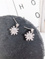 Fashion Silver  Pure Snowflake Earrings