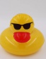 Fashion Yellow Inflatable Water With Sunglasses Duckling Cup Holder