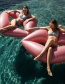 Fashion Small Lips 110x80cm Rose Gold Inflatable Floating Drainage Float